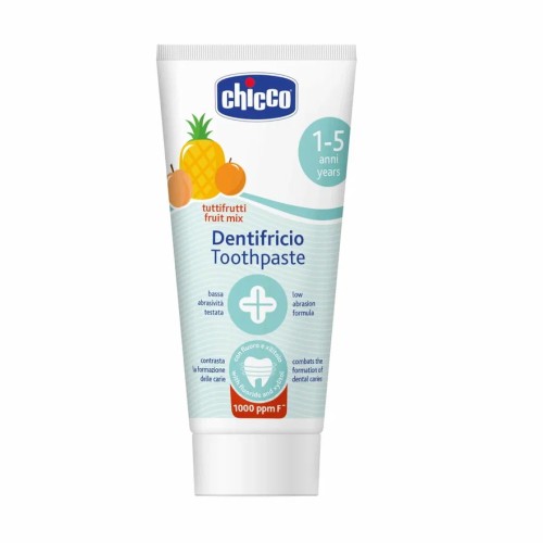 Зубная паста Chicco детская c фтором фруктовый вкус 50 мл 12 месяцев+