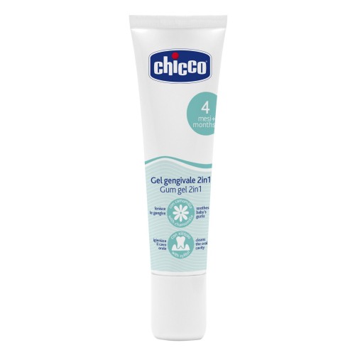 Гель для десен Chicco 4 месяца+ при прорезывании зубов 2 в 1