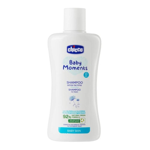 Шампунь Chicco 0+ без слез 200 мл Baby Moments с календулой
