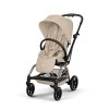 Коляска прогулочная Cybex Eezy S Twist+ 2 TPE Almond Beige дождевик/бампер