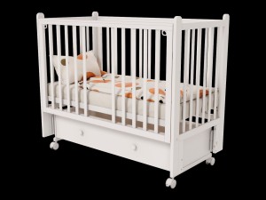 Кроватка Incanto Lunna Lika 120*60 маятник/ящик белый