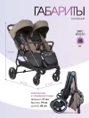 Коляска для двойни Farfello Max Beige