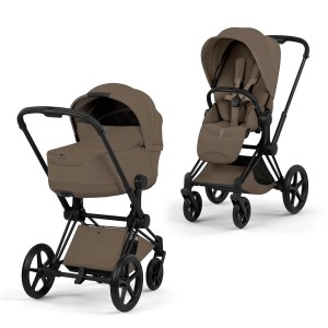 Коляска 2 в 1 Cybex Priam Style Matt Black Coconut Brown