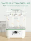 Стерилизатор Мамкози паровой детских бутылочек 8 в 1 BS02, белый Momcozy