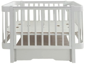 Кроватка Азбука Кроваток Olivia 120*60 маятник ящик Белый/Белый