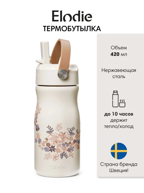 Термобутылка Elodie Blue Garden Lt Placement - фото 1