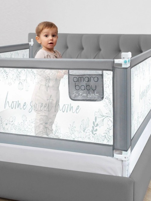 Манеж-барьер для кровати Amarobaby Safety of dreams 160 см серый
