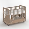Кроватка Antemi Classic Sleep Premium 120х60 ящик/маятник Капучино