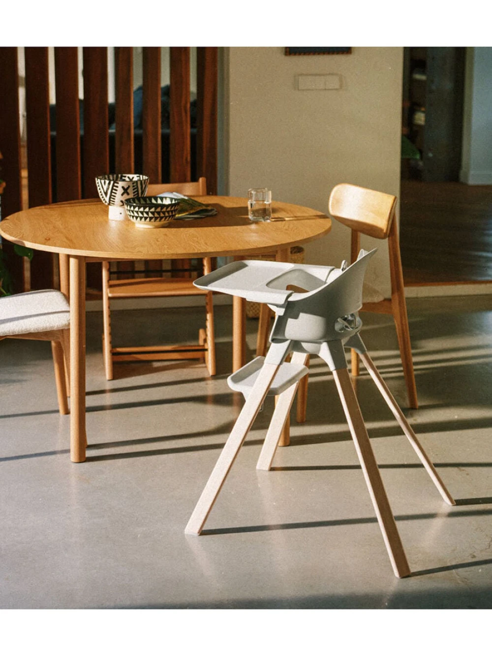 Стул для кормления Stokke Clikk Bamboo Черный/Коричневый