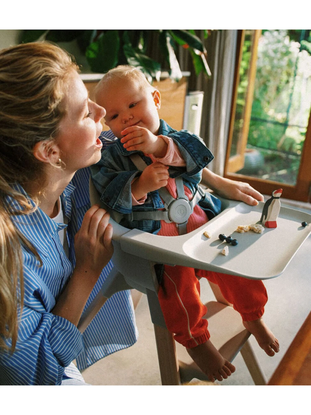 Стул для кормления Stokke Clikk Bamboo Черный/Коричневый