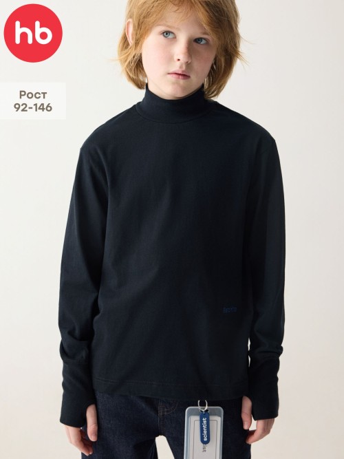 Футболка Happy Baby с длинным рукавом (абсолютно черный / total black, 104–110, 88353-1)