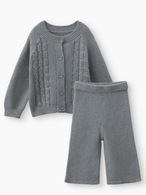 Костюм Happy Baby (кардиган и брюки) (серый / grey, 68–74, 88351-0)