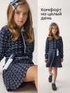 Платье Happy Baby (темно-синий / dark blue, 104–110, 88406-1)