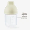 Бутылочка Happy Baby с крышкой и силиконовой соской, 125 мл (cream new, 10030)