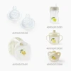 Бутылочка Happy Baby с крышкой и силиконовой соской, 125 мл (cream new, 10030)