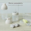Бутылочка Happy Baby с крышкой и силиконовой соской, 250 мл (cream new, 10031)