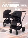 Коляска 2 в 1 MowBaby Amber Pro MB070 Moon Grey