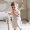 Песочник NATURA PURA с вязаным верхом с рисунком косы, BB13105