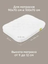 Набор Happy Baby: наматрасник детский 100x70 см, 2 шт. (белый / white, 87582)