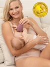 Лактомассажер Мамкози с подогревом и вибрацией A1, цвет уютный красный Momcozy