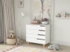 Комод Incanto Marsi 900/4 органайзер белый/бук