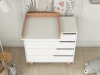 Комод Incanto Marsi 900/4 органайзер белый/бук