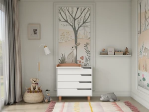 Комод Incanto Marsi 900/4 органайзер белый/бук