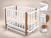 Кроватка Renelli Nola 120*60 с маятником Белый Бук