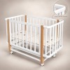 Кроватка Renelli Nola 120*60 с маятником Белый Бук