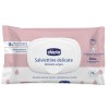 Cалфетки Chicco 0+ влажные очищающие 72 шт с клапаном, без отдушки с экстрактом мальвы