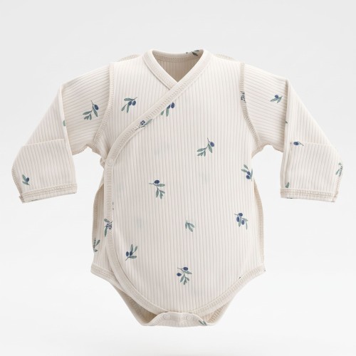 Боди Lapetti с длинным рукавом "Маслинки", цв.молочный р.56 БД05-56