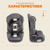 Автокресло Zlatek Atlantic ZL513 1/2/3 (9-36 кг) серый 