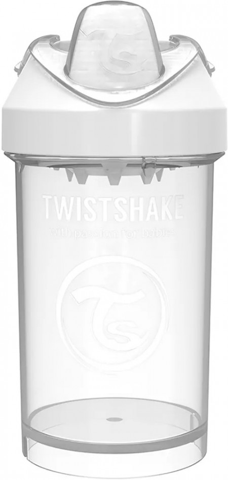 Поильник Twistshake Crawler Cup 300 мл. Белый Бриллиант (Diamond). Возраст 8+m. Арт. 78063 - фото 1