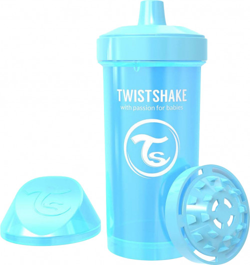 Поильник Twistshake Kid Cup 360 мл. Жемчужный синий 12+m