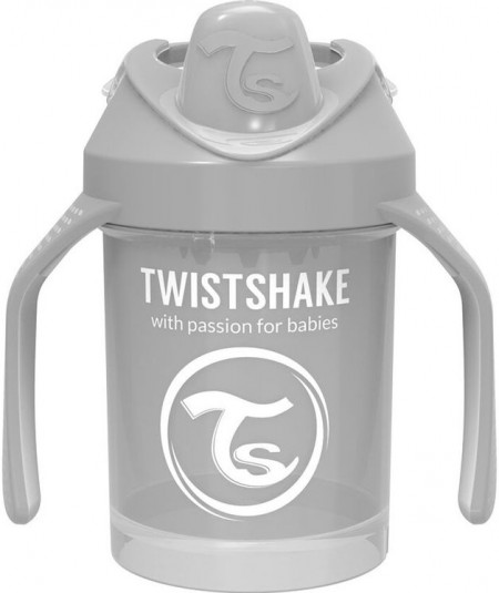 Поильник Twistshake Mini Cup 230 мл. Паст серыйт 4+m 78272 - фото 1