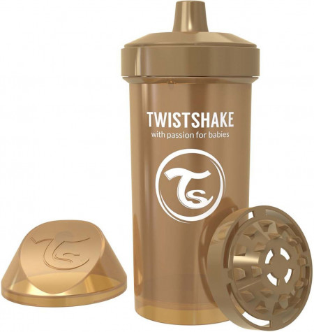 Поильник Twistshake Kid Cup 360 мл. Жемчужный медный 12+m