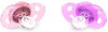 Пустышка Twistshake 2 шт. Паст/розовый и паст/фиол. 6+m. 