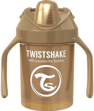Поильник Twistshake Mini Cup 230 мл. Жемчужный медный 4+m - фото 1