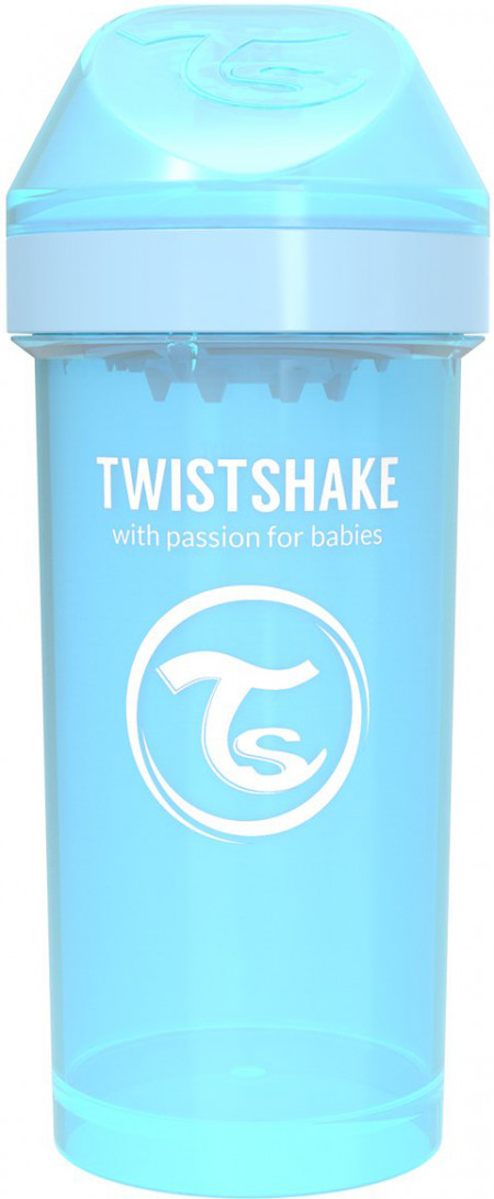 Поильник Twistshake Kid Cup 360 мл. Пастельный синий (Pastel blue). Возраст 12+m. Арт. 78280
