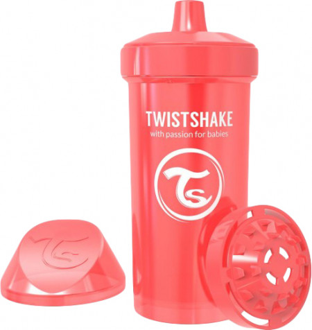 Поильник Twistshake Kid Cup 360 мл. Жемчужный красный 12+m