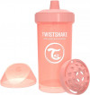 Поильник Twistshake Kid Cup 360 мл. Пастельный персиковый  (Pastel Peach). Возраст 12+m. Арт. 78322