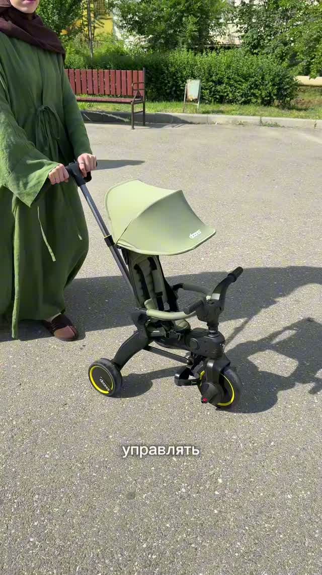 Обзор на велоколяску Doona Liki Trike S1 Slate Green (Forest Grey)