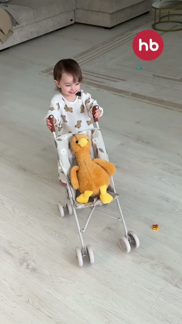 Обзор на коляску для кукол Happy Baby Twiglet rabbit/beige